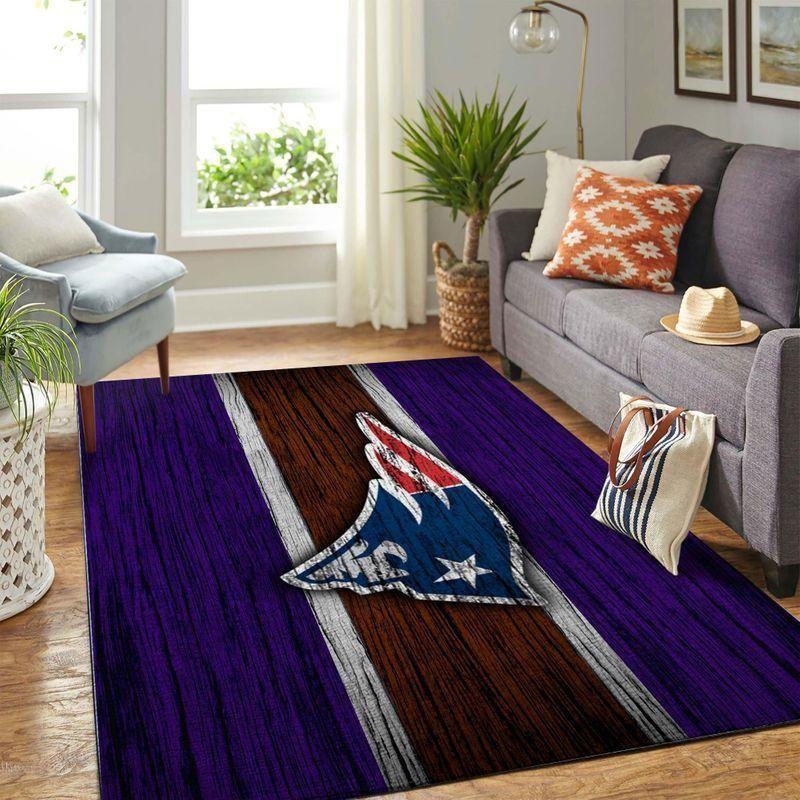 New England Patriot Area Rug NFL Area Rug Dining Room Rugs Indoor Rugs Rectangle Carpet
