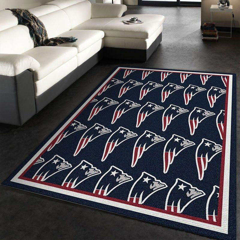 New England Patriot Area Rug NFL Area Rug Bathroom Rug Indoor Indoor Rugs Rectangle Carpet