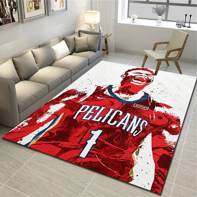 New Orleans Pelicans Rug NBA Area Rug Bathroom Rugs Indoor Rug Rectangle Carpet