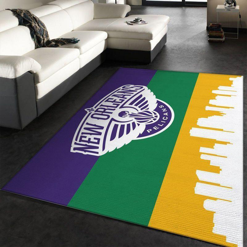 New Orleans Pelicans Rug NBA Area Rug Living Room Rug Indoor Rugs Rectangle Carpet