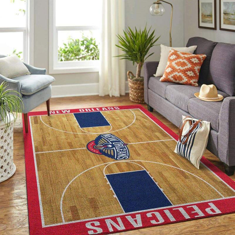 New Orleans Pelicans Rug NBA Area Rug Living Room Area Rug Indoor Rugs Rectangle Carpet