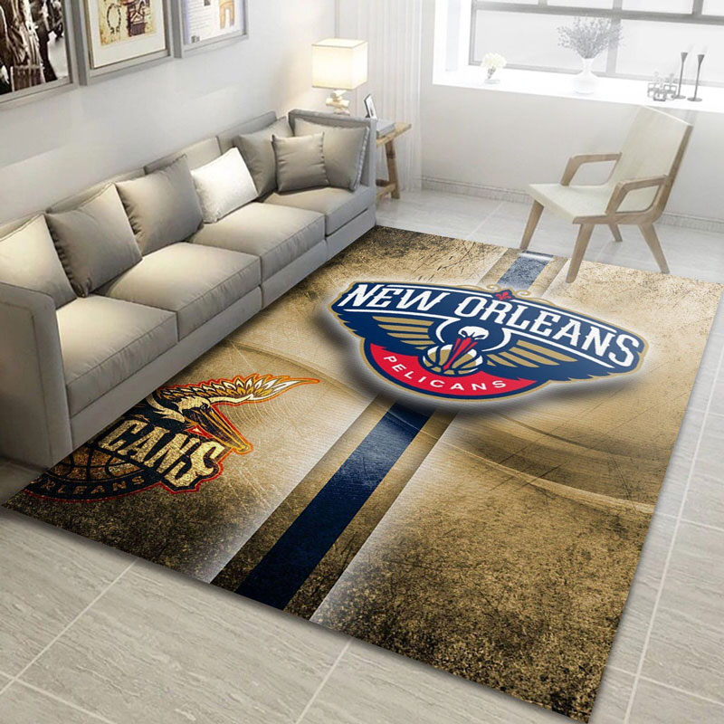 New Orleans Pelicans Rug NBA Area Rug Living Room Rug Indoor Rugs Rectangle Carpet