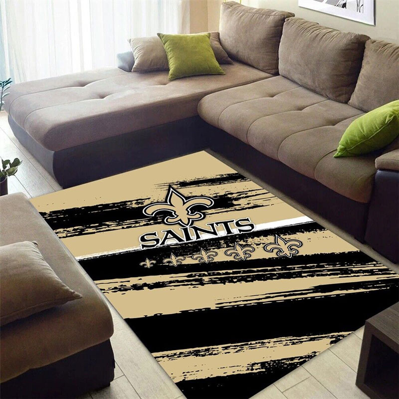 New Orleans Saints Rug NFL Area Rug Kitchen Rug Indoor Indoor Rug Rectangle Carpet