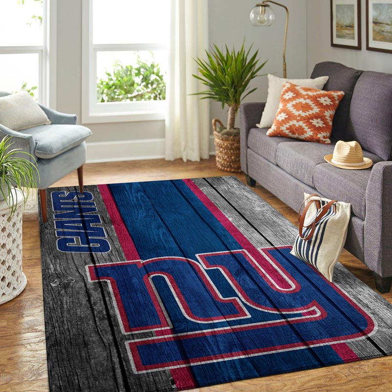 New York Giants Rug NFL Area Rug Living Room Rug Indoor Rugs Rectangle Carpet