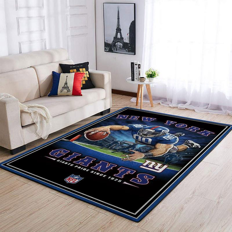 New York Giants Area Rug NFL Area Rug Living Room Rug Indoor Indoor Rug Rectangle Carpet