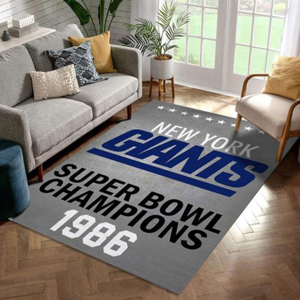 New York Giants Rug NFL Area Rug Bathroom Rugs Indoor Rugs Rectangle Carpet