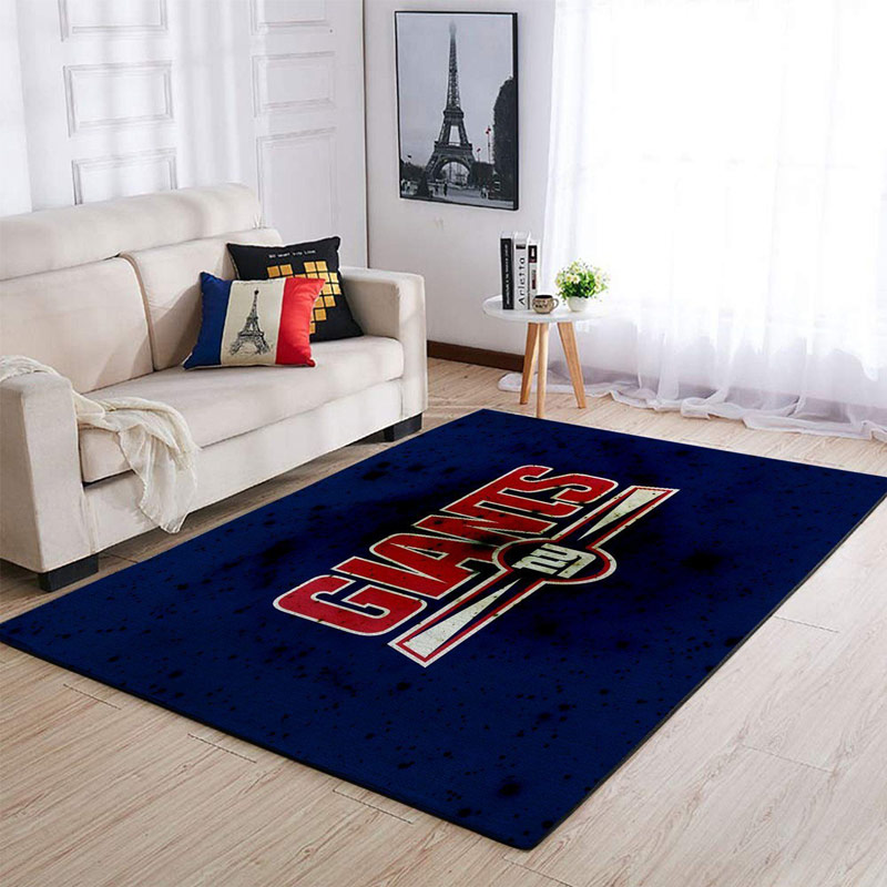 New York Giants Area Rug NFL Area Rug Dining Room Rug Indoor Indoor Rugs Rectangle Carpet