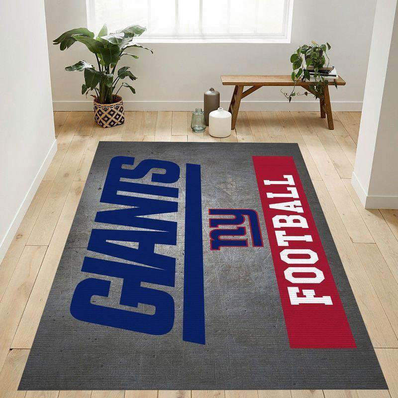 New York Giants Rug NFL Area Rug Living Room Area Rug Indoor Rugs Rectangle Carpet