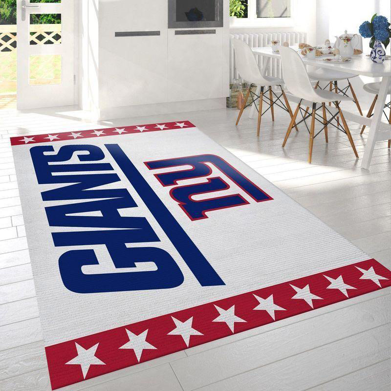 New York Giants Rug NFL Area Rug Bedroom Area Rug Indoor Rug Rectangle Carpet