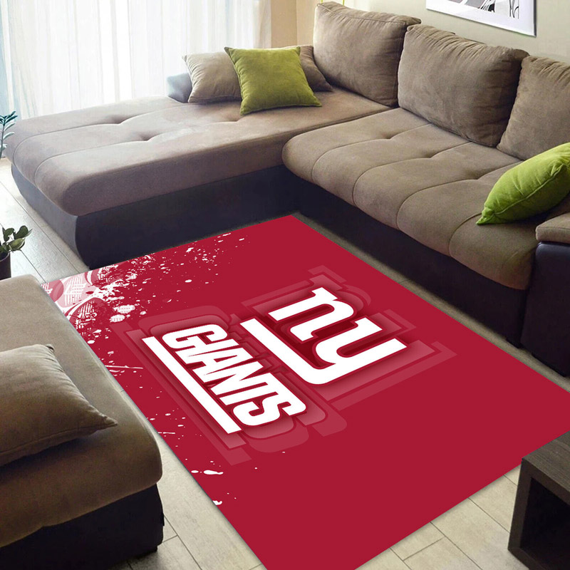 New York Giants Area Rug NFL Area Rug Living Room Area Rug Indoor Indoor Rugs Rectangle Carpet