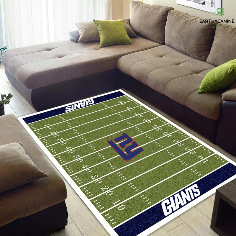 New York Giants Area Rug NFL Area Rug Bedroom Area Rug Indoor Rug Rectangle Carpet