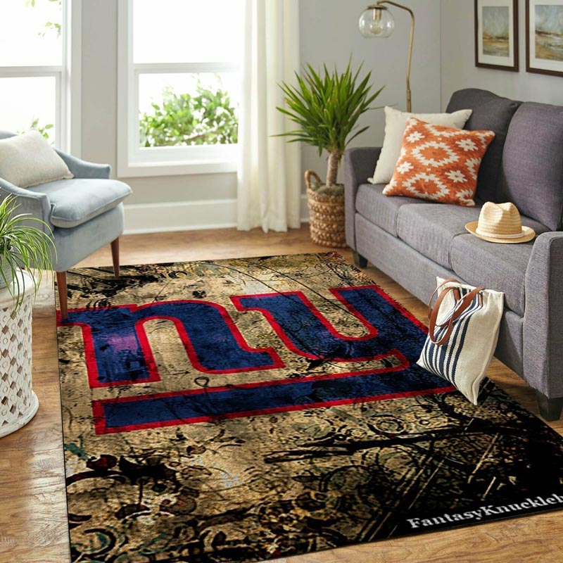 New York Giants Rug NFL Area Rug Bathroom Rugs Indoor Rug Rectangle Carpet