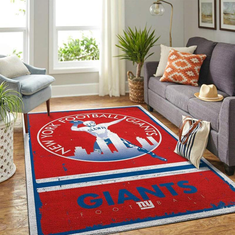 New York Giants Rug NFL Area Rug Bathroom Rugs Indoor Rug Rectangle Carpet