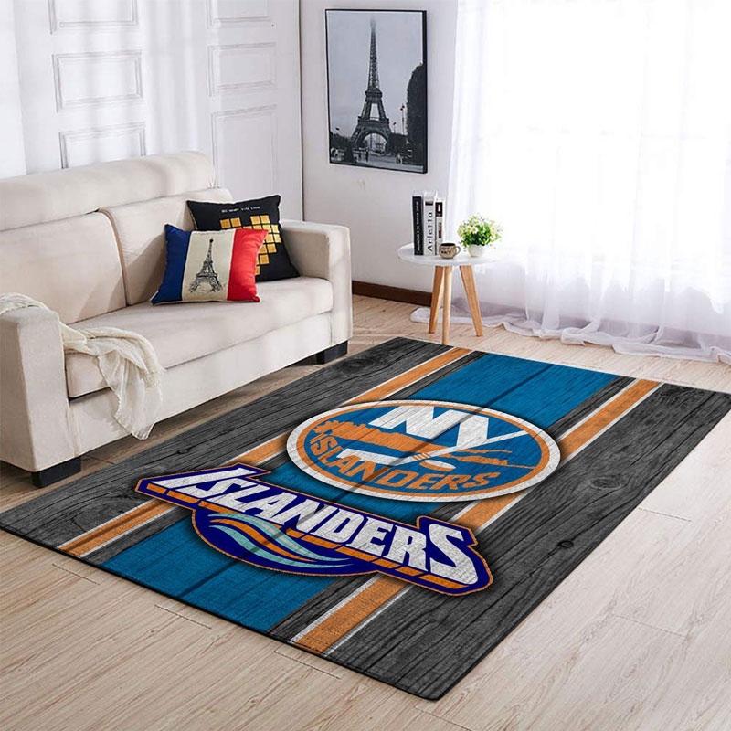 New York Islanders Rug NHL Area Rug Living Room Area Rug Indoor Rugs Rectangle Carpet