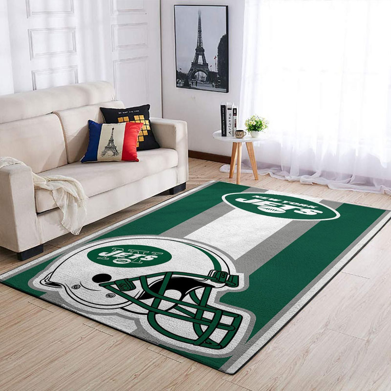 New York Jets Area Rug NFL Area Rug Bathroom Rug Indoor Indoor Rugs Rectangle Carpet