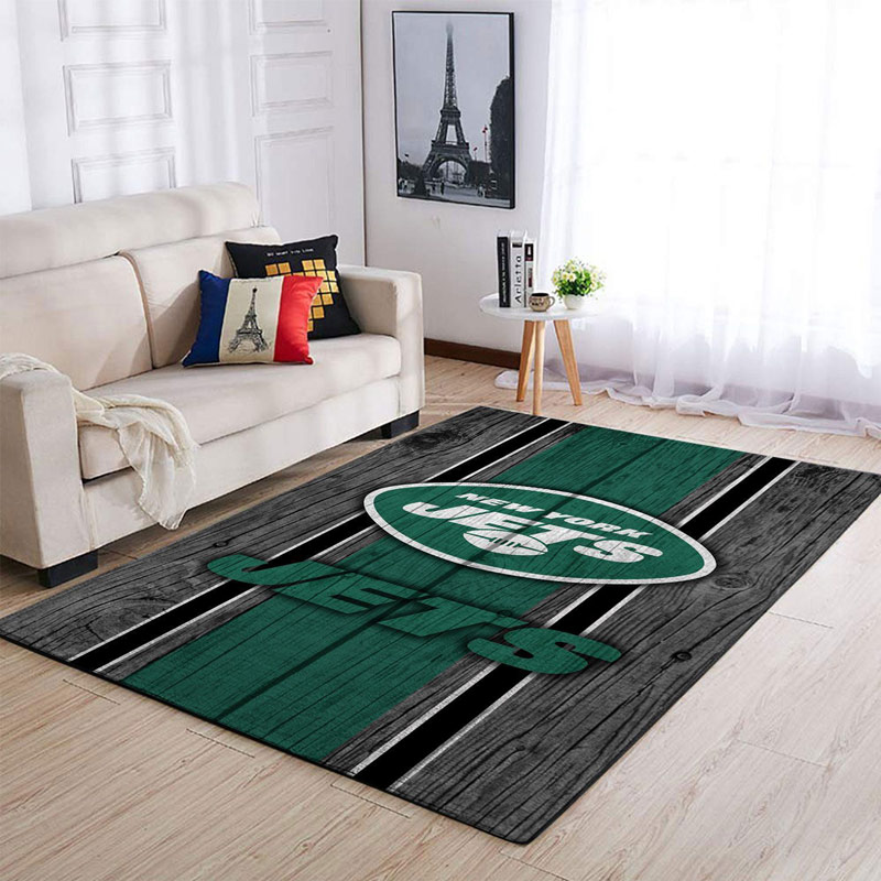 New York Jets Area Rug NFL Area Rug Bedroom Rug Indoor Rug Rectangle Carpet