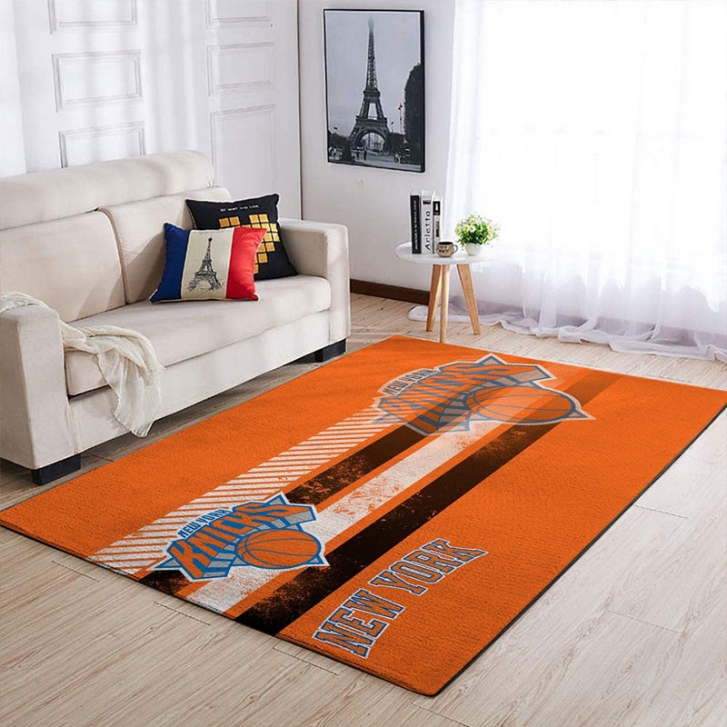 New York Knicks Area Rug NBA Area Rug Living Room Rug Indoor Indoor Rug Rectangle Carpet