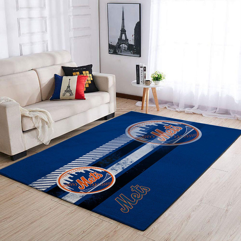 New York Mets Area Rug MLB Area Rug Kitchen Rug Indoor Rug Rectangle Carpet