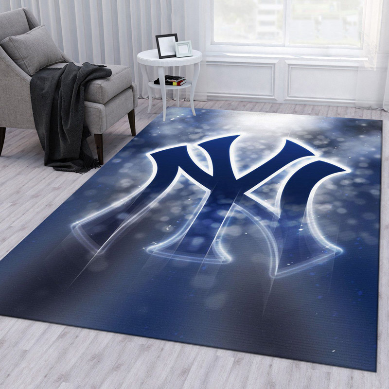 New York Yankees Area Rug MLB Area Rug Living Room Rug Indoor Indoor Rug Rectangle Carpet