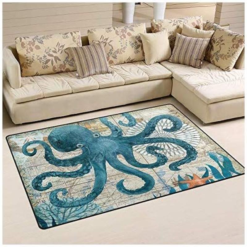 Octopus Rug Living Room Rug