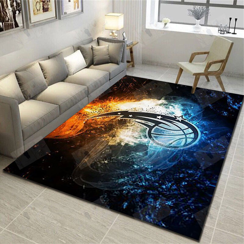 Orlando Magic Rug NBA Area Rug Dining Room Rugs Indoor Indoor Rug Rectangle Carpet