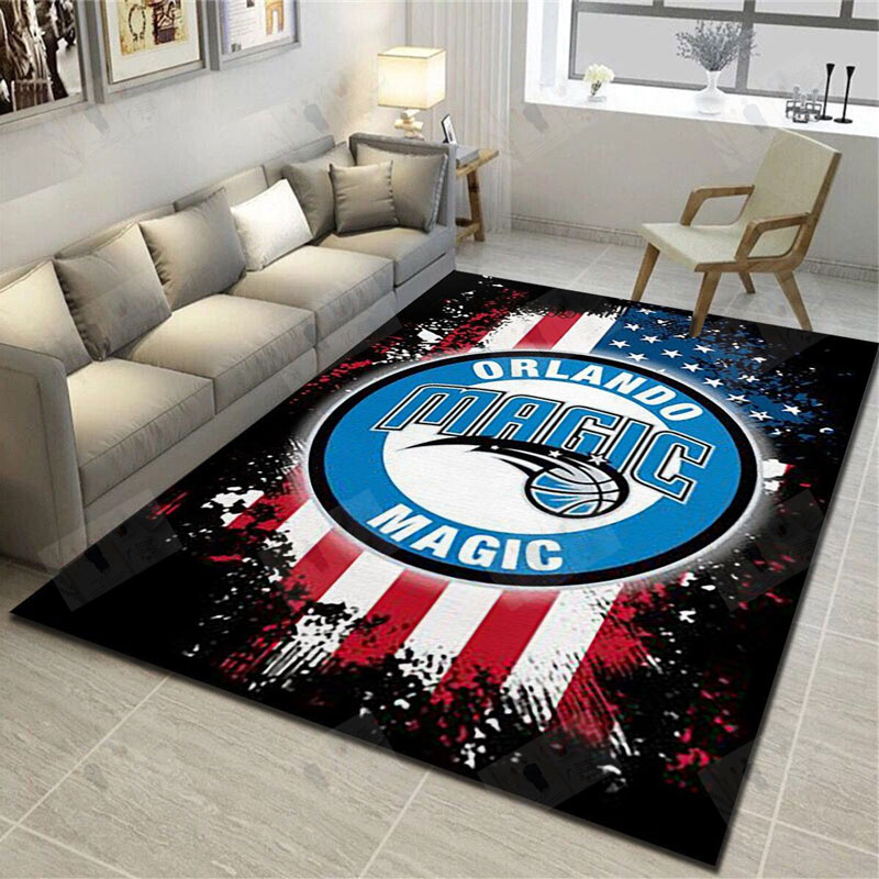 Orlando Magic Rug NBA Area Rug Bedroom Area Rug Indoor Rug Rectangle Carpet