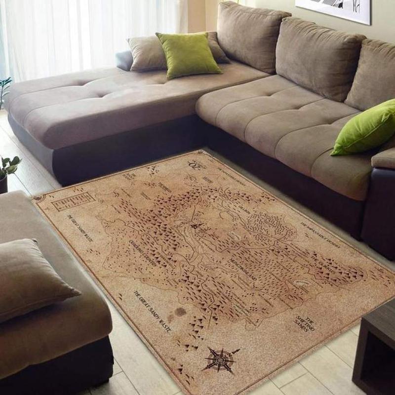 Oz Map Area Rug Living Room Rug Bedroom Living Rug