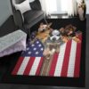 patriotic cool rugs heeler american zipper rug