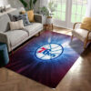 Philadelphia 76ers Area Rug NBA Area Rug Bedroom Rug Indoor Rug Rectangle Carpet 3 philadelphia 76ers rug living room carpet regtangle carpet floor decor home decor ver 664