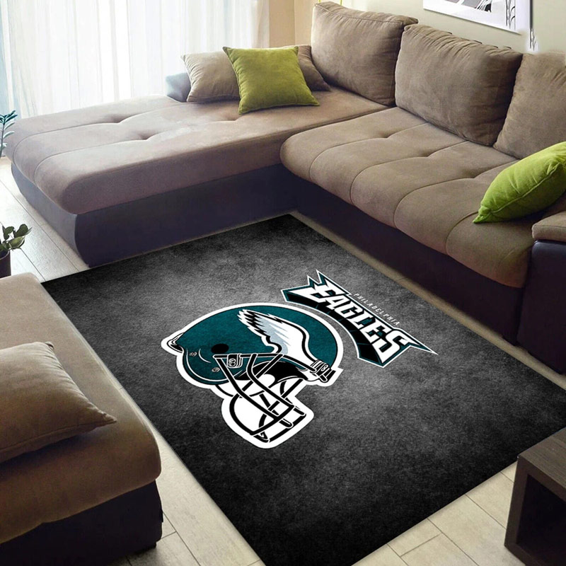 Philadelphia Eagles Area Rug NFL Area Rug Bathroom Rug Indoor Indoor Rugs Rectangle Carpet