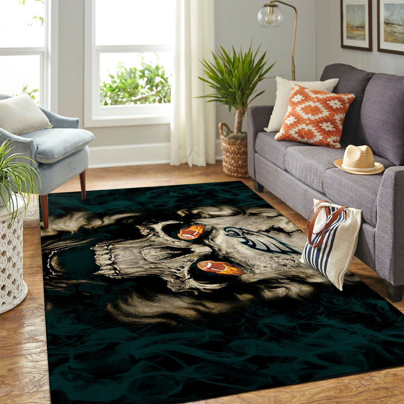 Philadelphia Eagles Area Rug NFL Area Rug Bedroom Area Rug Indoor Indoor Rugs Rectangle Carpet