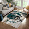 philadelphia eagles area rug living room rug floor rug regtangle carpet home decor ver 1649