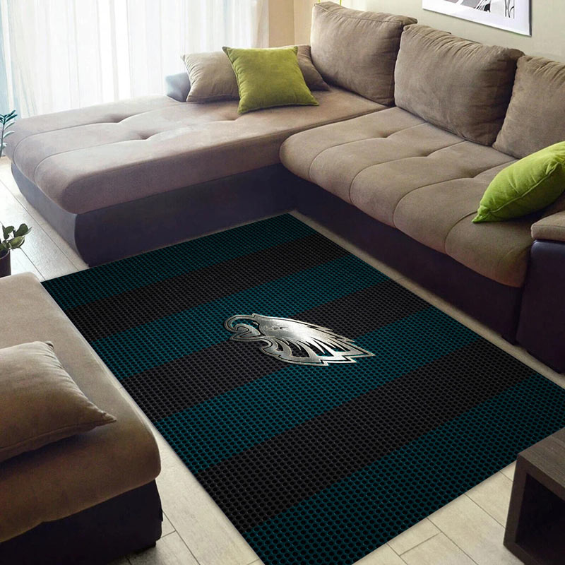 Philadelphia Eagles Rug NFL Area Rug Dining Room Rug Indoor Rug Rectangle Carpet