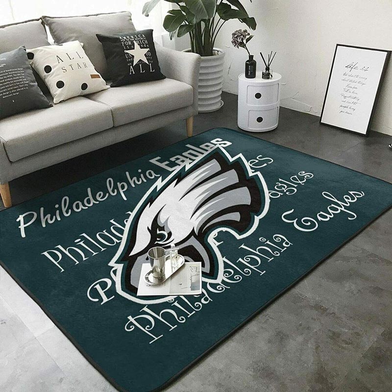 Philadelphia Eagles Rug NFL Area Rug Bathroom Rugs Indoor Indoor Rugs Rectangle Carpet