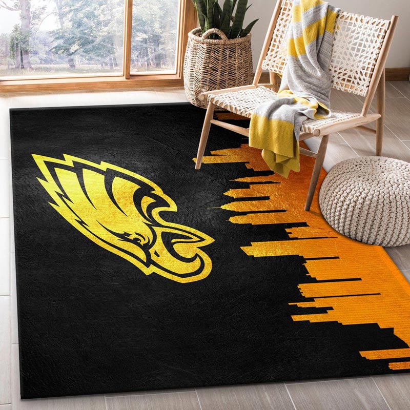 Philadelphia Eagles Rug NFL Area Rug Bedroom Rug Indoor Indoor Rug Rectangle Carpet