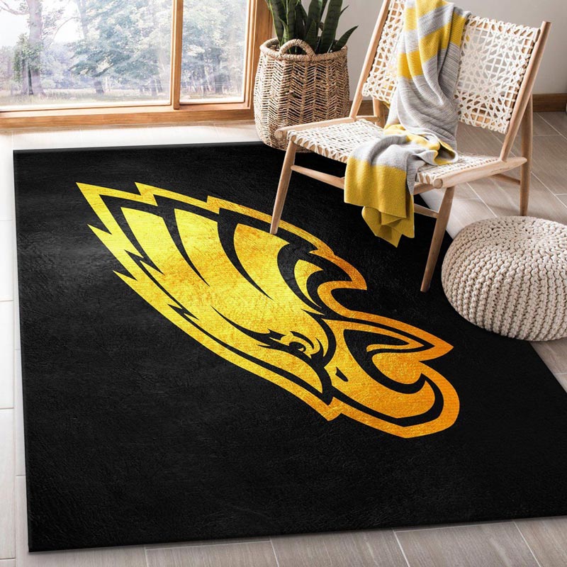 Philadelphia Eagles Area Rug NFL Area Rug Dining Room Rug Indoor Indoor Rug Rectangle Carpet