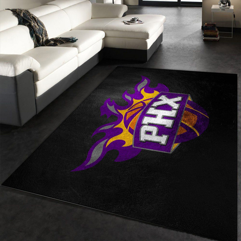 Phoenix Suns Area Rug NBA Area Rug Bathroom Rugs Indoor Rugs Rectangle Carpet