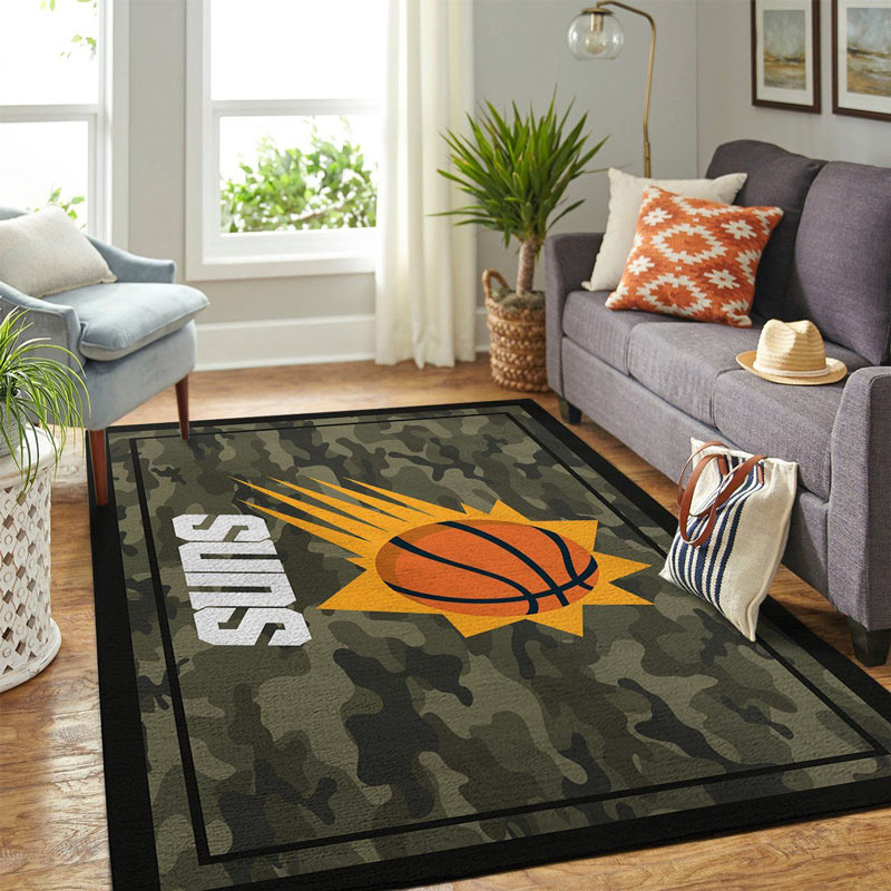 Phoenix Suns Rug NBA Area Rug Kitchen Rug Indoor Rug Rectangle Carpet