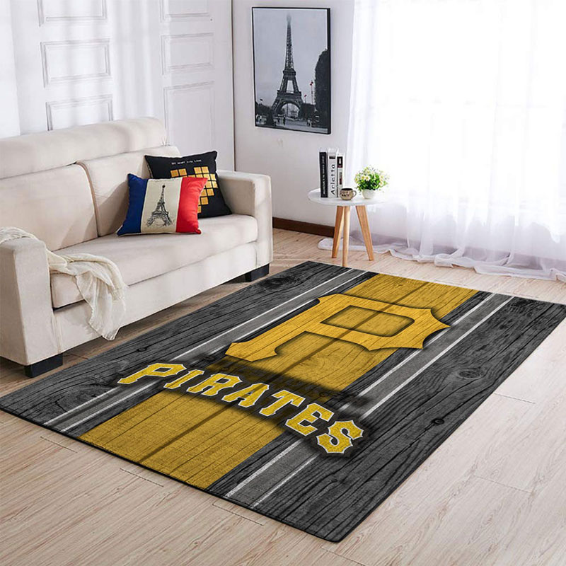 Pittsburgh Pirates Rug MLB Area Rug Bathroom Rug Indoor Indoor Rug Rectangle Carpet