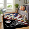 pittsburgh steelers area rug bathroom rug floor rug regtangle carpet home decor ver 1697