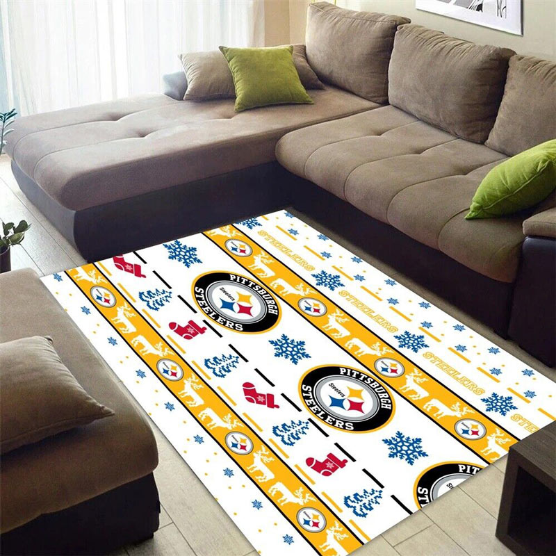 Pittsburgh Steelers Rug NFL Area Rug Bathroom Rugs Indoor Rug Rectangle Carpet