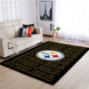 pittsburgh steelers area rug bathroom rug floor rug regtangle carpet home decor ver 1705