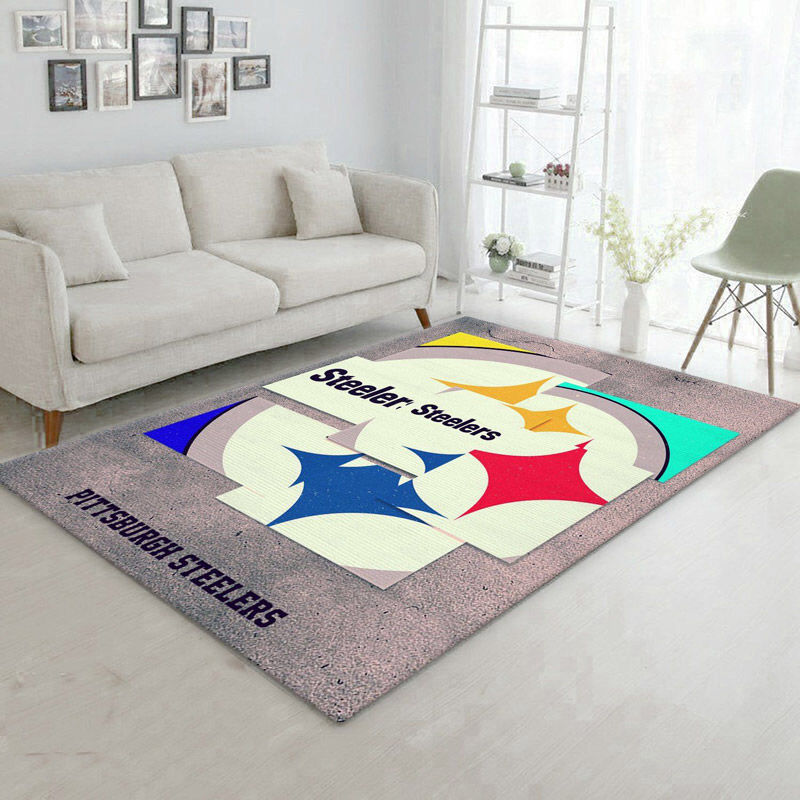 Pittsburgh Steelers Rug NFL Area Rug Bedroom Area Rug Indoor Indoor Rug Rectangle Carpet