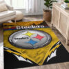 Pittsburgh Steelers Rug NFL Area Rug Bathroom Rug Indoor Rug Rectangle Carpet 3 pittsburgh steelers rug bathroom rug floor rug regtangle carpet home decor ver 1731
