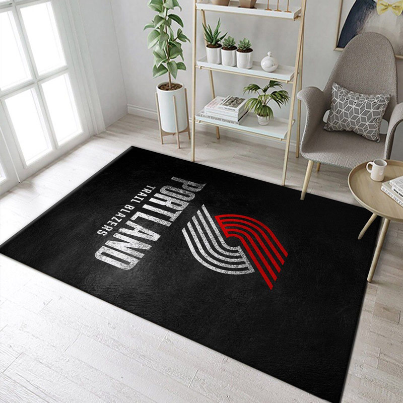 Portland Trail Blazers Rug NBA Area Rug Bedroom Rug Indoor Rug Rectangle Carpet