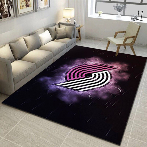 Portland Trail Blazers Rug NBA Area Rug Dining Room Rug Indoor Rugs Rectangle Carpet