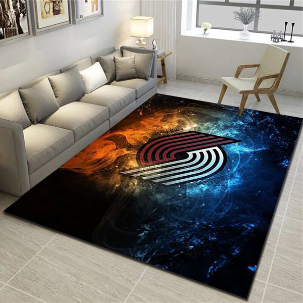 Portland Trail Blazers Area Rug NBA Area Rug Bathroom Rugs Indoor Rug Rectangle Carpet