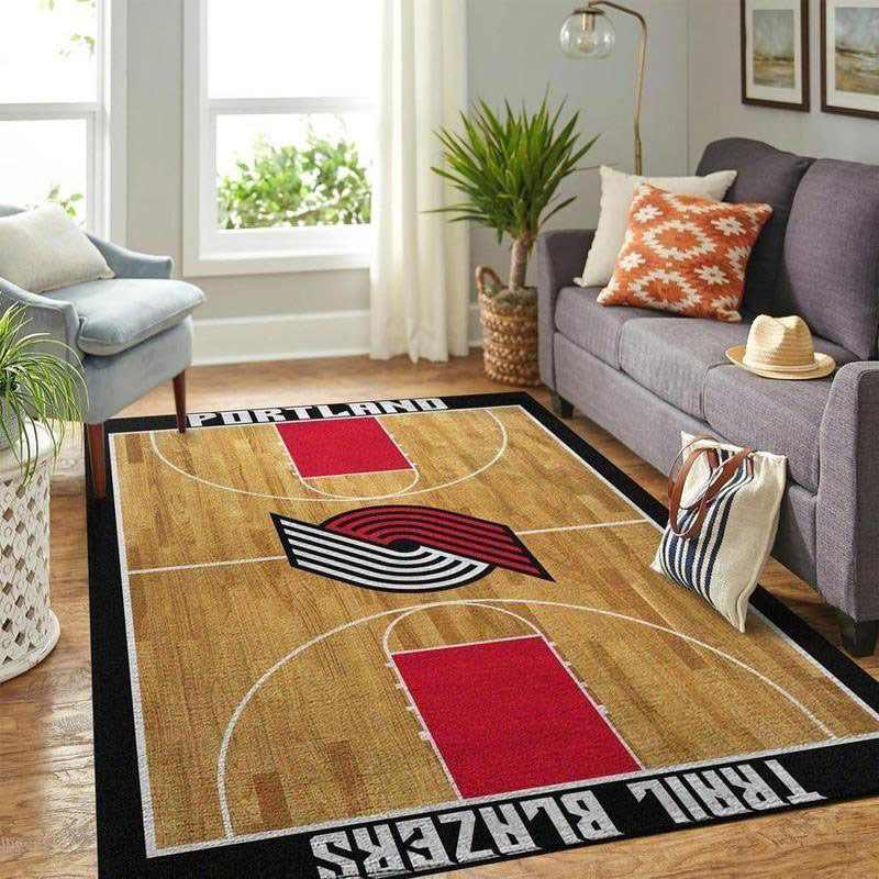 Portland Trail Blazers Area Rug NBA Area Rug Kitchen Rug Indoor Rug Rectangle Carpet