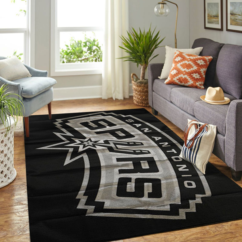 San Antonio Spurs Rug NBA Area Rug Dining Room Rugs Indoor Indoor Rugs Rectangle Carpet