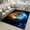 San Antonio Spurs Area Rug NBA Area Rug Living Room Rug Indoor Rug Rectangle Carpet 3 san antonio spurs rug living room carpet regtangle carpet floor decor home decor ver 758